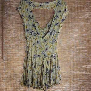 NWOT Free people Floral Mini Dress Junior Size